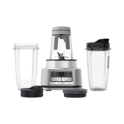 Smart Digital Blender with Multiple Cups and Lids
